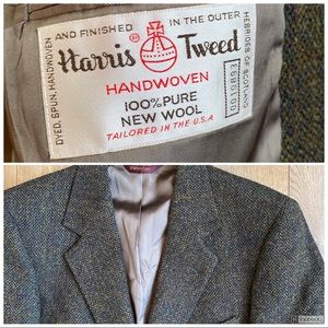 Harris Tweed Nordstrom Jacket 40S Wool Blazer VTG